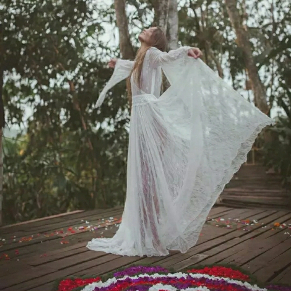 Boho gypsy lace dress..FIRM
